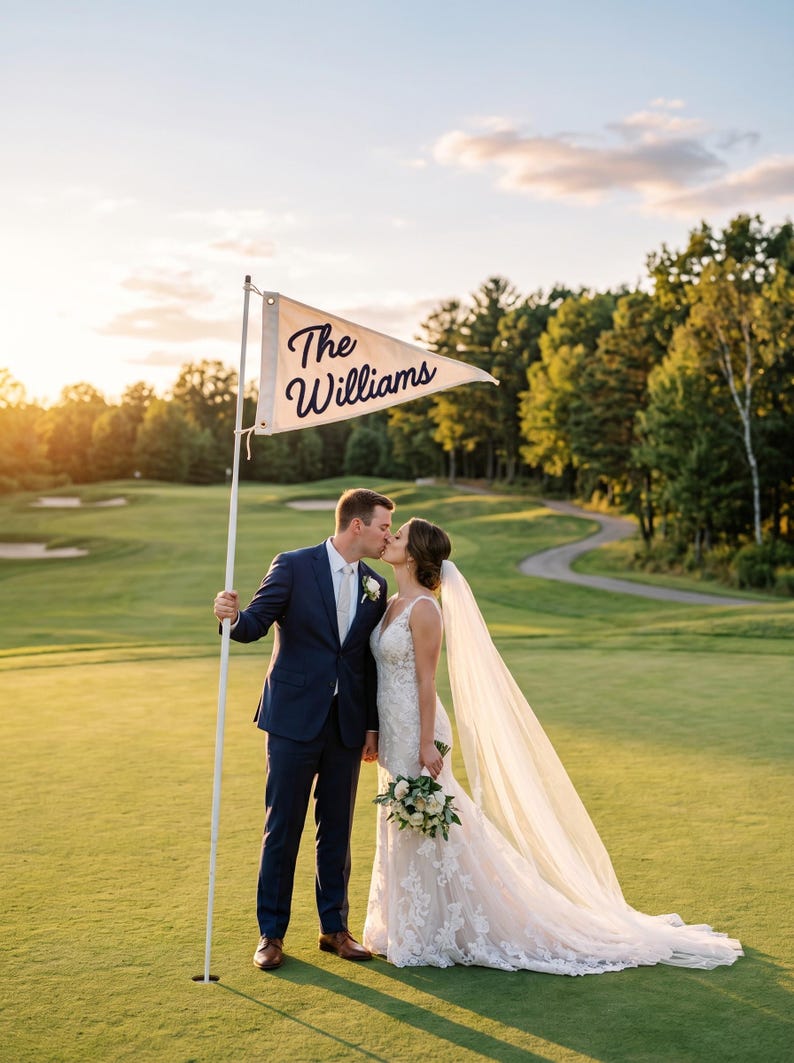 Wedding Pennant Flag