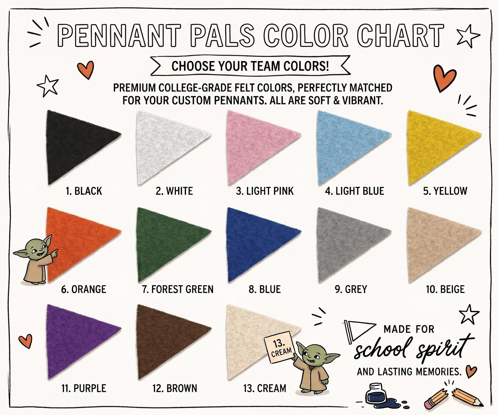 FELT PENNANT FLAG